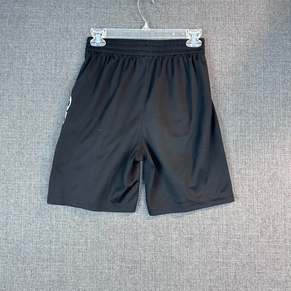 Adidas Youth Boys L/G 14-16 Black Athletic Shorts Climalite Logo‎ - Picture 4 of 6